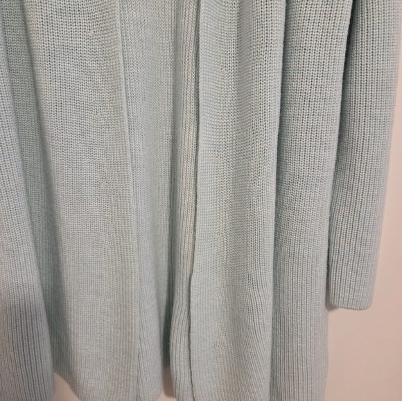 Eileen Fisher Extra Fine Merino Wool Long Cardigan In Clearwater Blue NEW - Picture 6 of 6